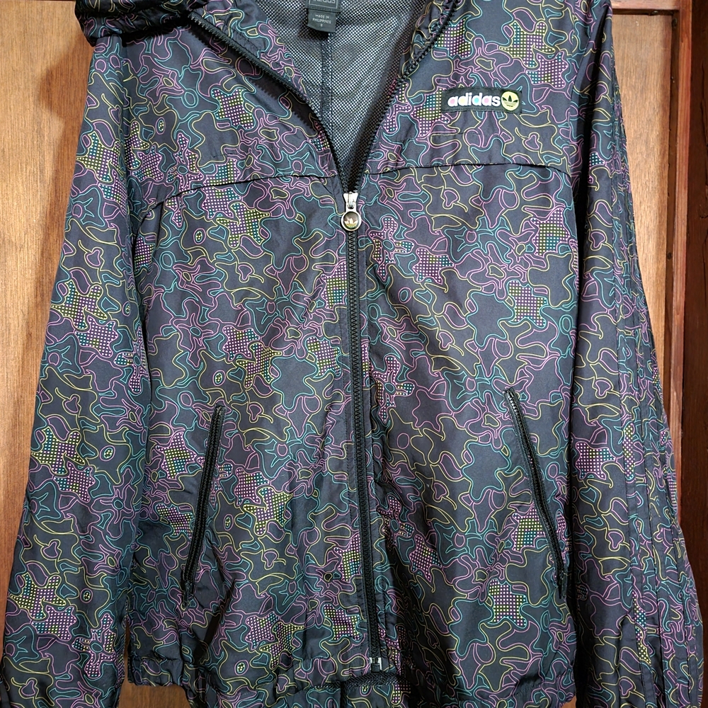Vintage Adidas Multicolor Windbreaker Jacket